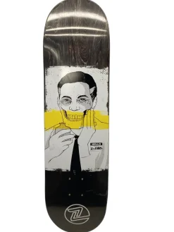 Used AFTER SHAVE Skateboard Deck Only Black 8 1/2"