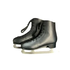 Used AHYMLION BLK FIG SKATES Mens Figure Skate Black Senior 8.5