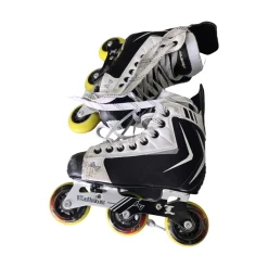 Used Alkali RPD LITE ADJ Y11-1 SKATES Roller Hockey Skates Black Adjustable