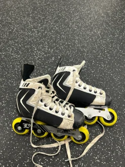 Used Alkali RPJ LITE Roller Hockey Skates White Adjustable