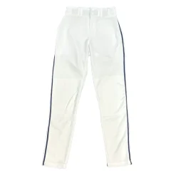 Used Alleson TAPERED BOTTOM W PIPE BB/SB Pant Mens White And Navy Blue SM