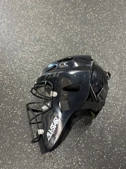 Used All-Star MVP-FS-XSM Catchers Helmet w/Mask Black XS