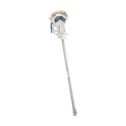 Used Alpha Lacrosse SHIVER WITH BRING KING II LACROSSE STICK Men Atk/Mid Complete Stick Grey
