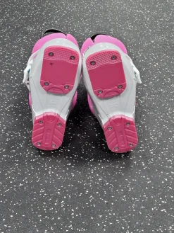 Used Alpina AJ2 JUNIOR Girls DH Ski Boot Pink And White 190 MP - Y12