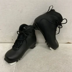 Used Alpina Boys NNN XC Ski Boots Black JR-01
