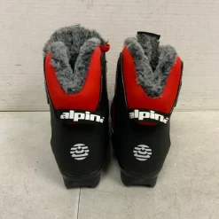 Used Alpina Boys NNN XC Ski Boots Red W 05-05.5 / JR 03.5-04