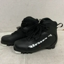 Used Alpina Boys NNN XC Ski Boots Black JR-02