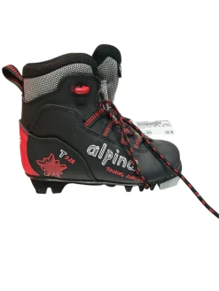 Used Alpina Boys NNN XC Ski Boots Black YT-11