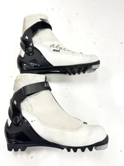 Used Alpina T 20 EVE Womens NNN XC Ski Boots White M 07-07.5 / W 08-08.5