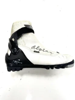 Used Alpina T 20 EVE Womens NNN XC Ski Boots White M 07-07.5 / W 08-08.5