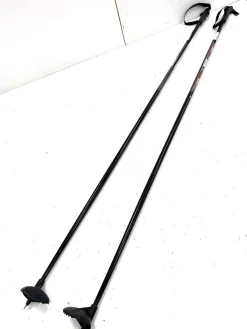 Used Alpina TR Mens XC Ski Poles Black 145 cm / 57 in