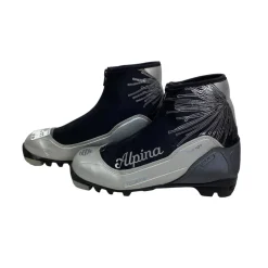 Used Alpina Womens NNN XC Ski Boots Black W 05-05.5 / JR 03.5-04