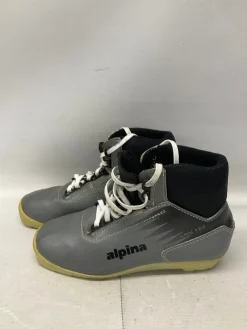 Used Alpina Womens NNN XC Ski Boots Grey W 06 / JR 04-04.5