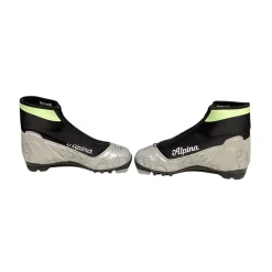 Used Alpina Womens SNS XC Ski Boots Black W 06 / JR 04-04.5