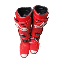 Used Alpine Stars TECH 10 MTX BOOTS Mens Boots Red Senior 12