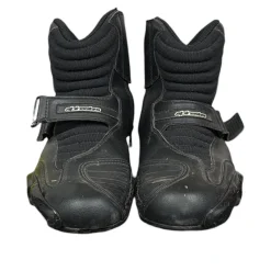 Used AlpineStars Motocross Shoes Adult Black Senior 9.5