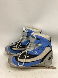Used American Athletic FIGURES Mens Figure Skate Royal Blue And Grey Senior 9