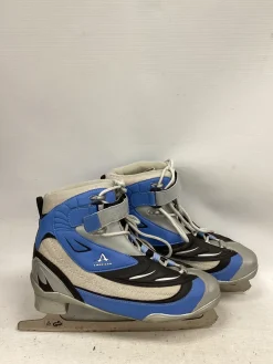 Used American Athletic FIGURES Mens Figure Skate Royal Blue And Grey Senior 9