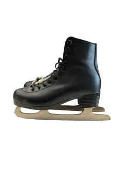 Used American Athletic FIGURE SKATE SZ 4 BLACK Mens Figure Skate Black Senior 4