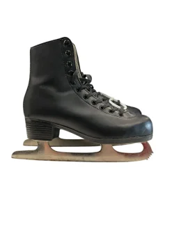 Used American Athletic FIGURE SKATE SZ 4 BLACK Mens Figure Skate Black Senior 4