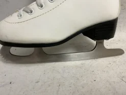 Used American Athletic Girls Figure Skates White Junior 01