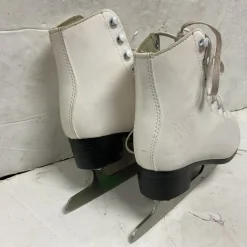 Used American Athletic Girls Figure Skates White Junior 03