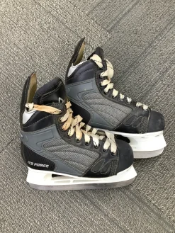 Used American Athletic ICE FORCE Boys Softboot Skate Grey Youth 12.0