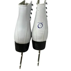 Used American Athletic TRICOT LINED WomensFigure Skate White Senior 8