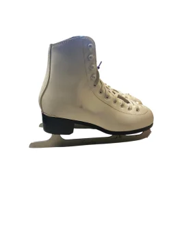Used American Athletic WHITE Mens Figure Skate White Senior 6