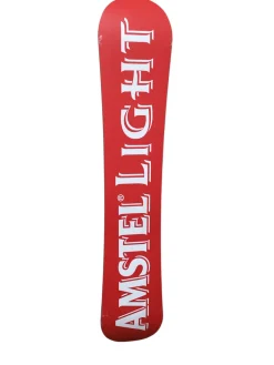 Used AMSTEL LIGHT Mens Snowboard Only White 153 cm