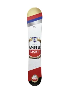 Used AMSTEL LIGHT Mens Snowboard Only White 153 cm