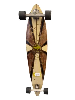 Used Arbor Pin Tail Longboard Brown