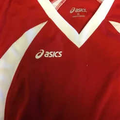 Used Asics Adult Small Volleyball Top Red
