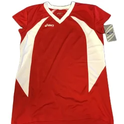 Used Asics Adult XL Volleyball Top Red