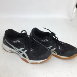 Used Asics GEL ROCKET 10 SR 9.5 VOLLEYBALL SHOES VB Shoes Adult Black Senior 9.5
