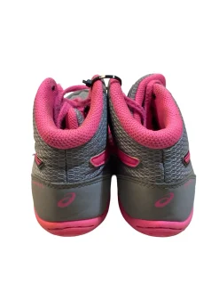 Used Asics GRAY AND PINK Wrestling Shoes Grey Junior 02.5