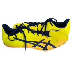 Used Asics Track & Field Cleats Adult Yellow Senior 10