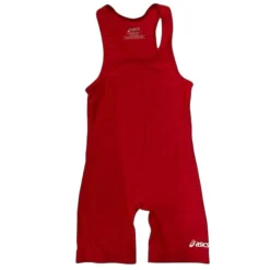 Used Asics Wrestling Singlet Red MD