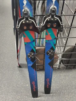Used ASNES COYOTE XC 120CM Boys XC Skis Only Navy Blue