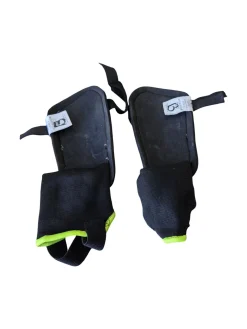 Used ATHLETICA JR SG SM Soccer Shin Guards Junior White SM