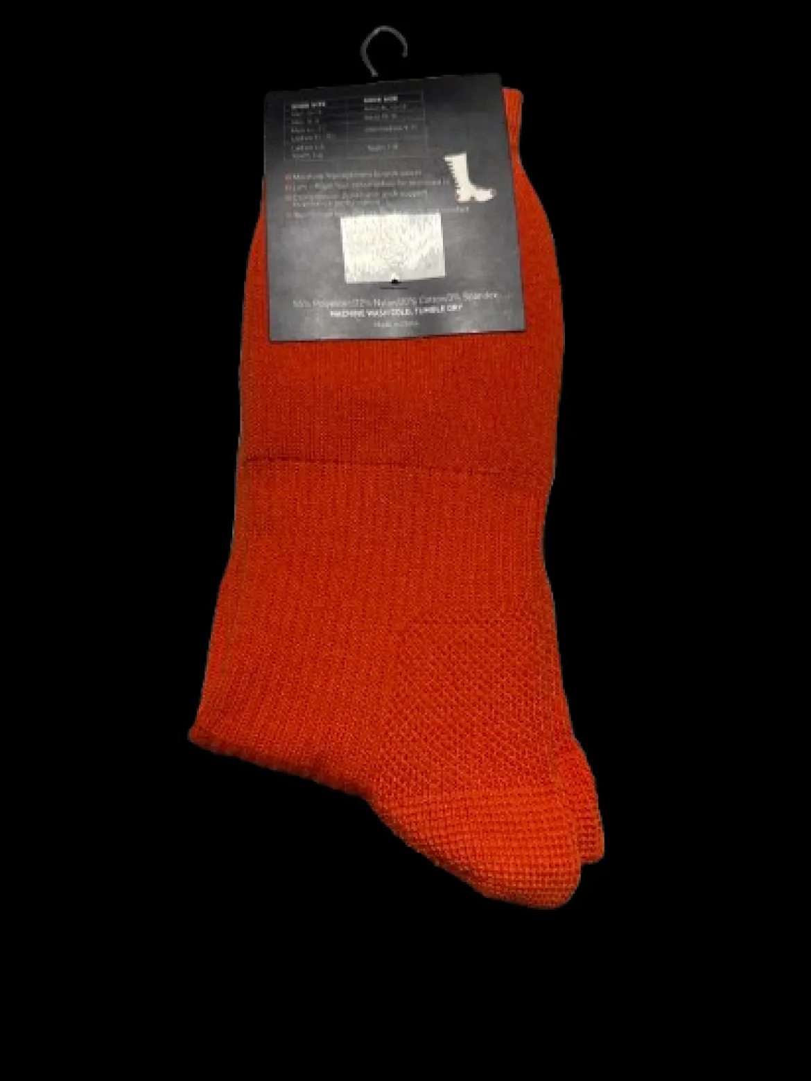 Used Augusta COLOR BLOCK CREW SOCK Athletic Orange M/L