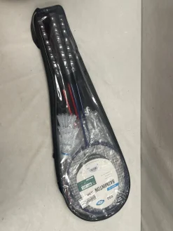 Used BADMINTON RACKET SET Adult Badminton Racquet Red Unknown
