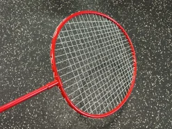Used BADMINTON RAQUET Adult Badminton Racquet Red Unknown