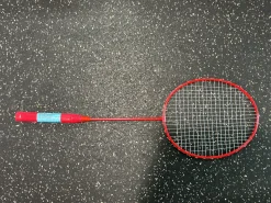 Used BADMINTON RAQUET Adult Badminton Racquet Red Unknown