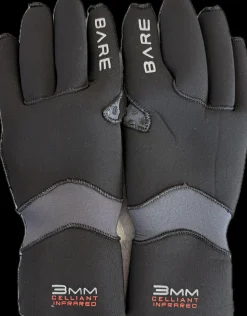 Used Bare CELLIANT INFRARED 3MM Adult Gloves Black SM
