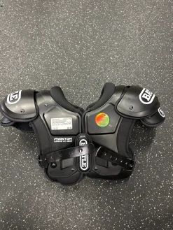Used Battle Sports PHANTOM YOUTH FB Shoulder Pads Black LG