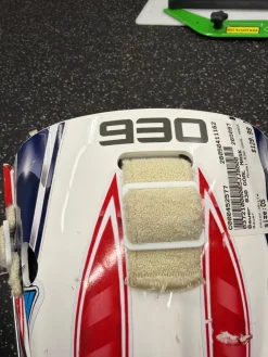 Used Bauer 930 GOAL MASK Youth Goalie Helmet/Mask White One Size