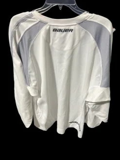 Used Bauer Goalie Jersey Top White MD
