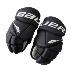 Used Bauer LIL SPORT 10 IN YOUTH HOCKEY GLOVES Youth Gloves Black 10"