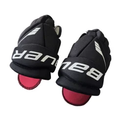Used Bauer LIL SPORT 10 IN YOUTH HOCKEY GLOVES Youth Gloves Black 10